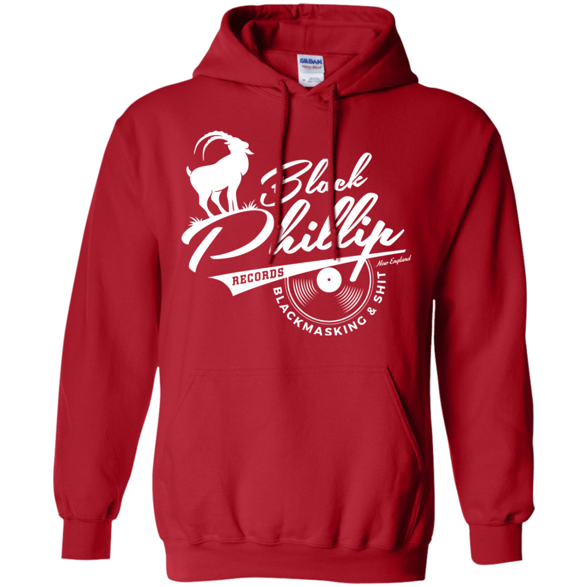 Sweatshirts Red / Small BLACK PHILLIP RECORDS Pullover Hoodie