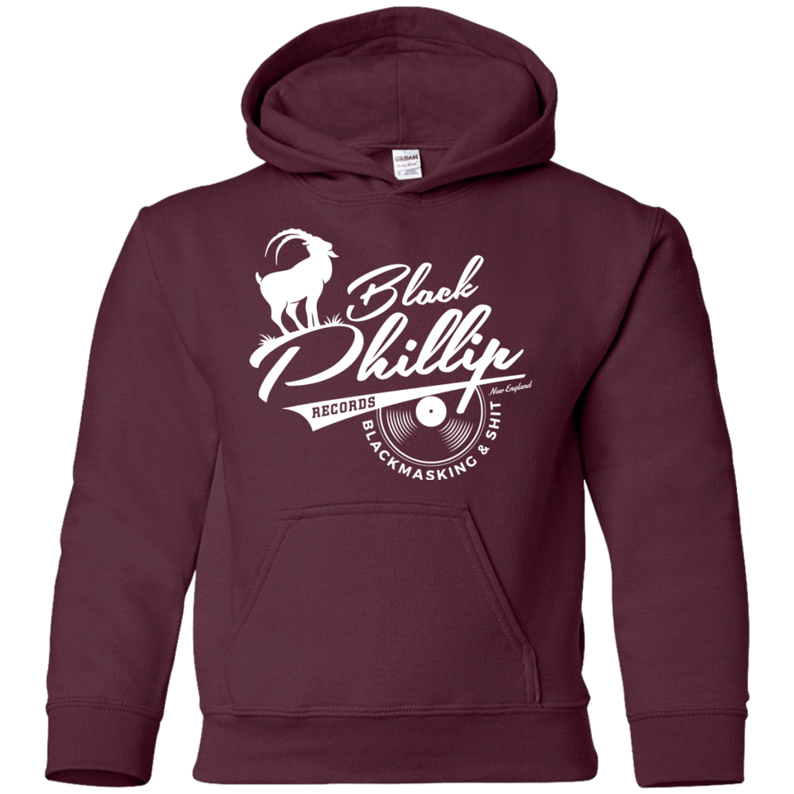Sweatshirts Maroon / YS BLACK PHILLIP RECORDS Youth Hoodie