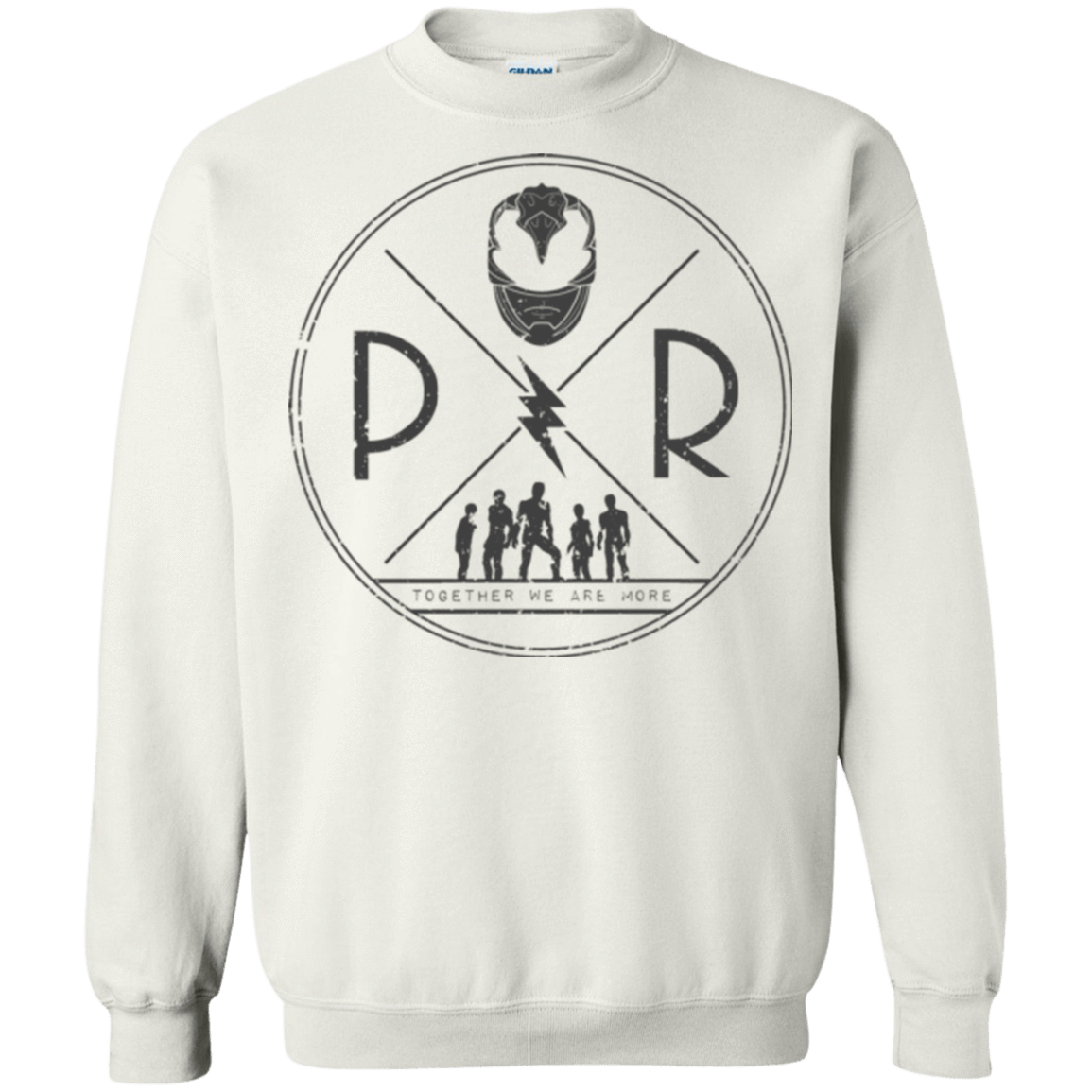 Sweatshirts White / Small Black Power Crewneck Sweatshirt