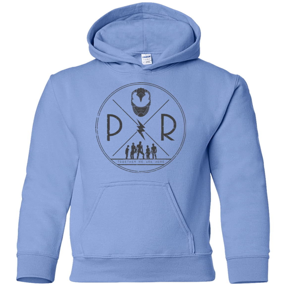 Sweatshirts Carolina Blue / YS Black Power Youth Hoodie