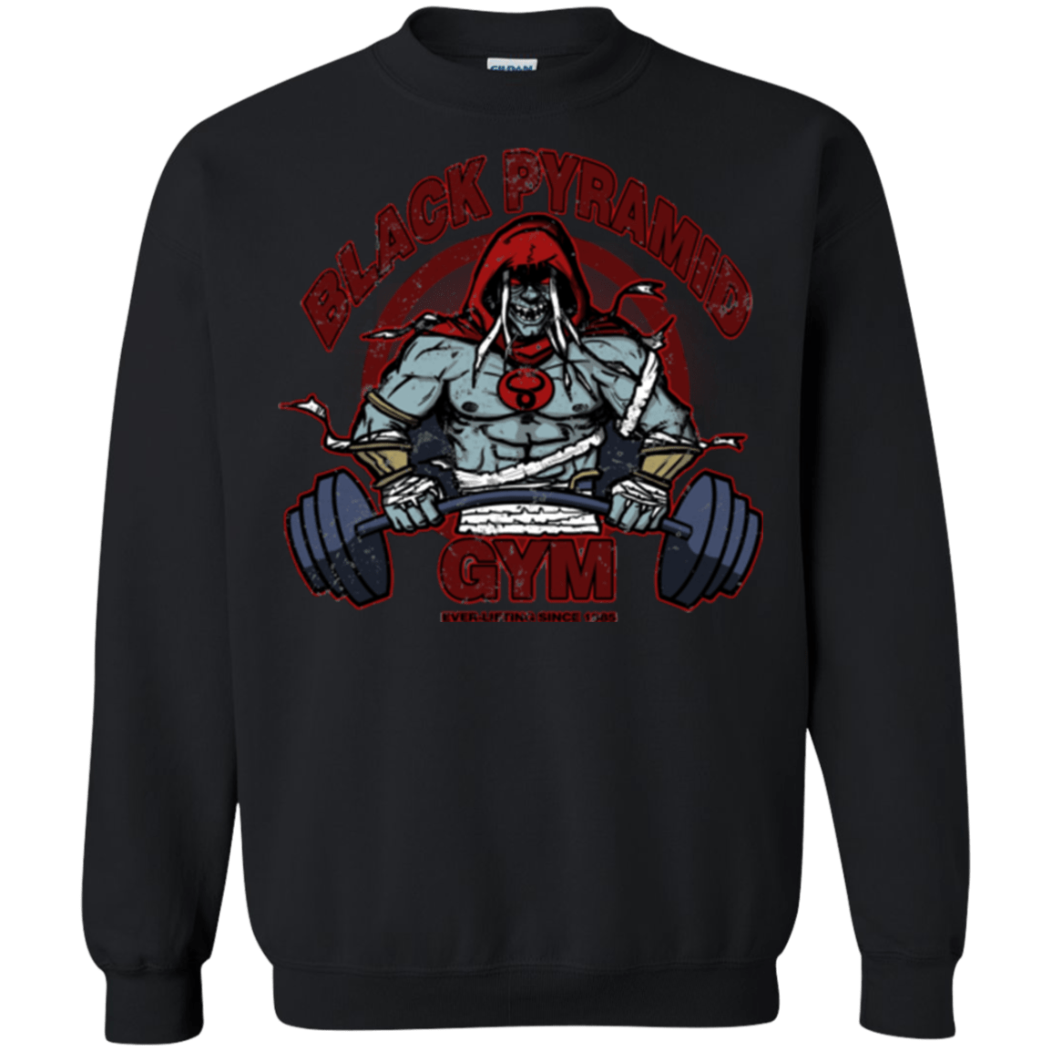 Sweatshirts Black / Small Black Pyramid Gym Crewneck Sweatshirt