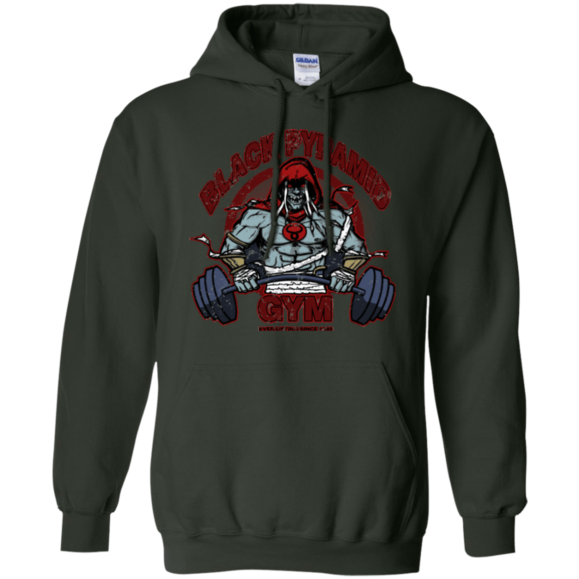 Black Pyramid Gym Pullover Hoodie