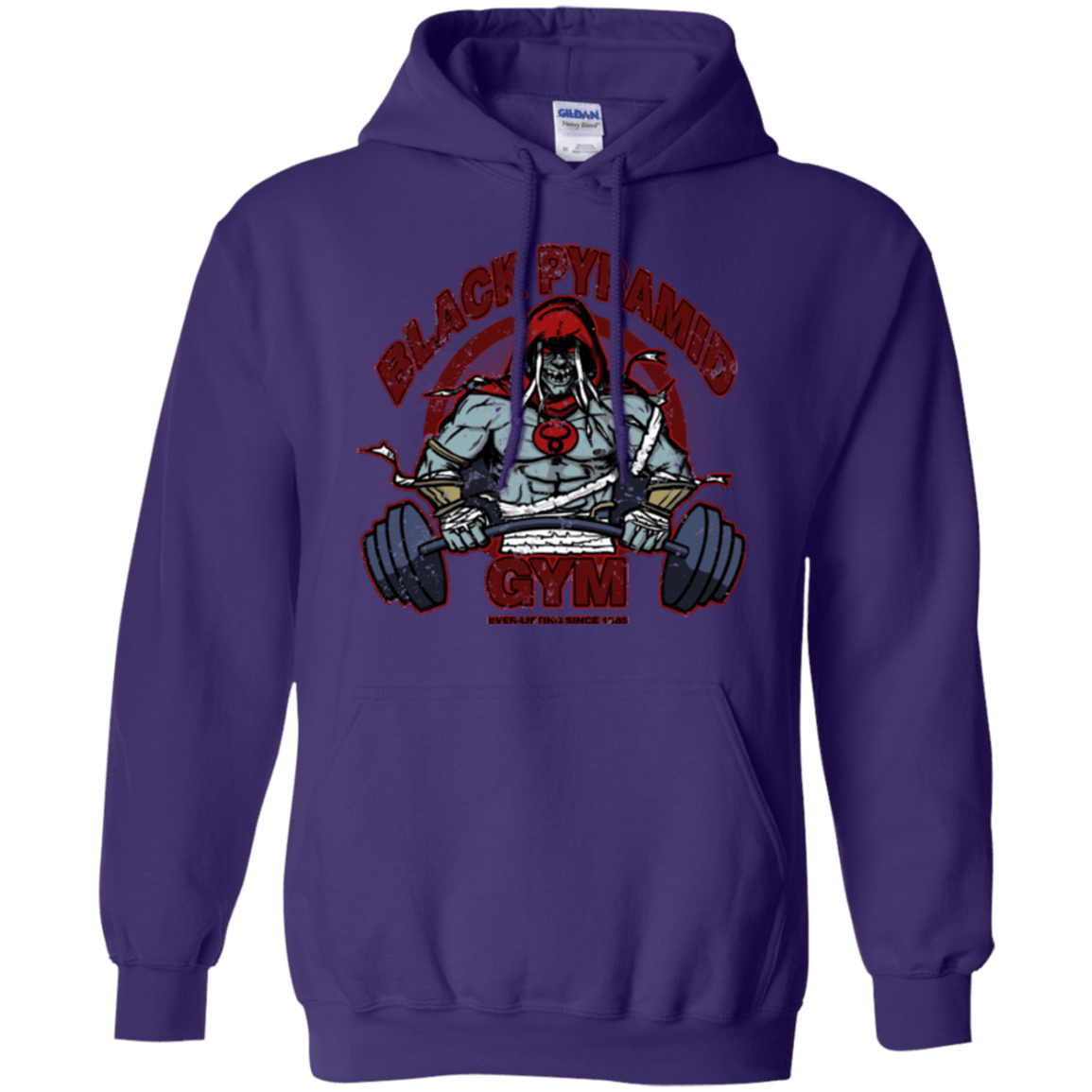 Sweatshirts Purple / Small Black Pyramid Gym Pullover Hoodie