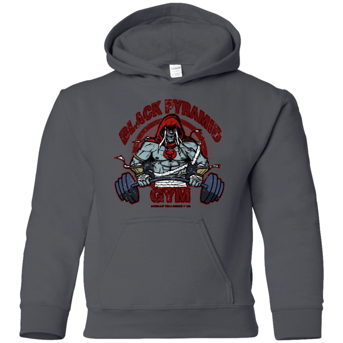 Sweatshirts Charcoal / YS Black Pyramid Gym Youth Hoodie