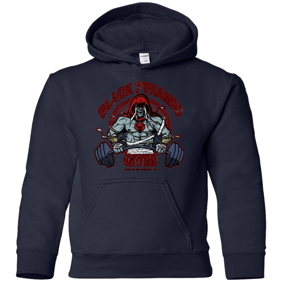 Sweatshirts Navy / YS Black Pyramid Gym Youth Hoodie