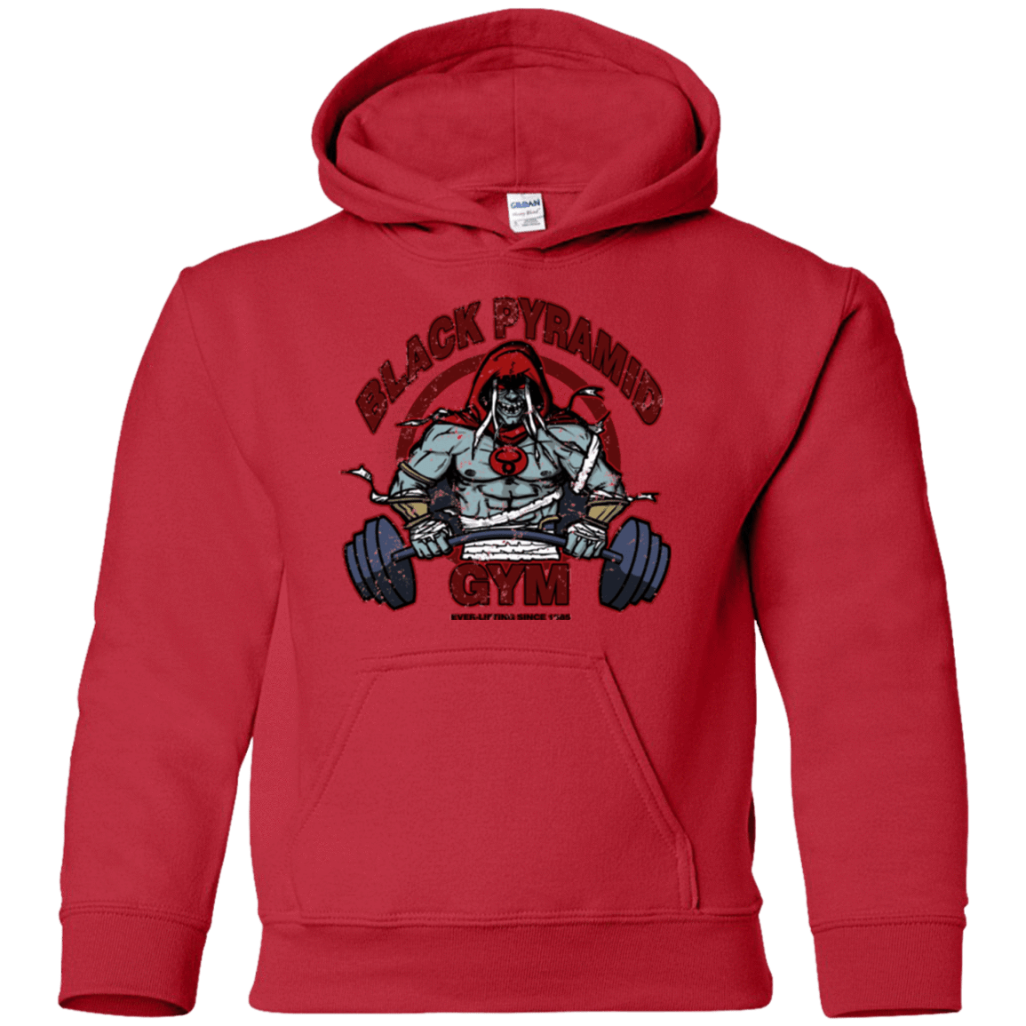 Sweatshirts Red / YS Black Pyramid Gym Youth Hoodie