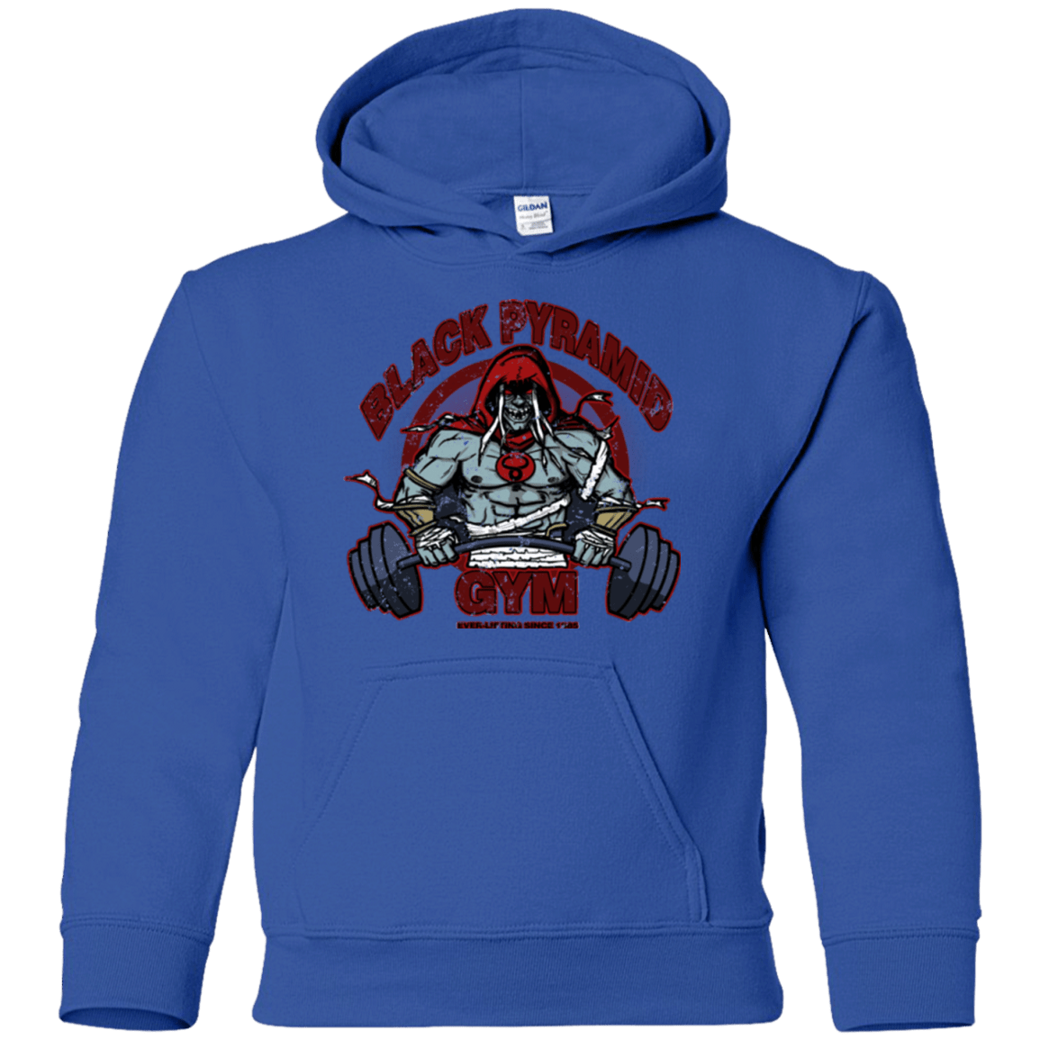 Sweatshirts Royal / YS Black Pyramid Gym Youth Hoodie