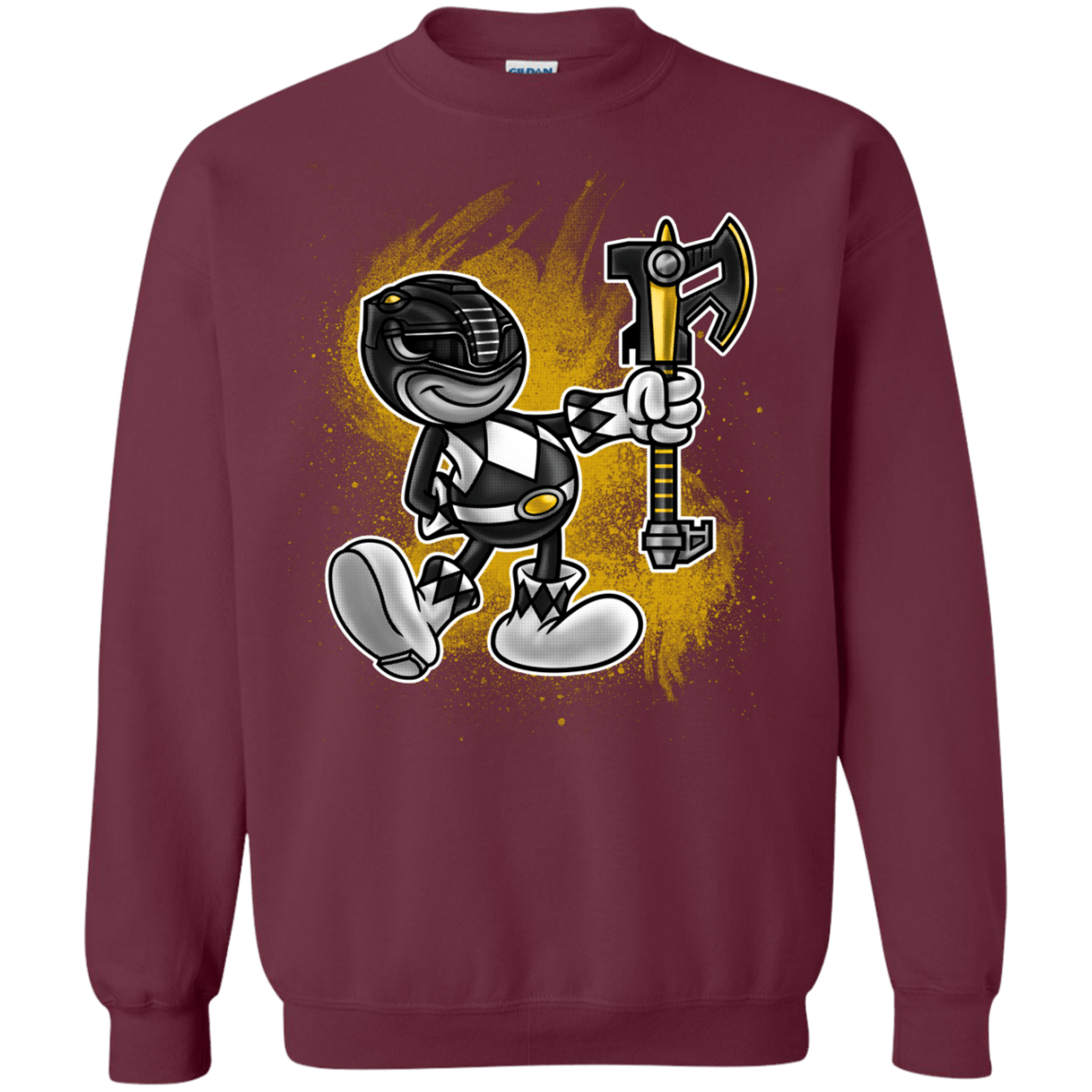 Sweatshirts Maroon / Small Black Ranger Artwork Crewneck Sweatshirt