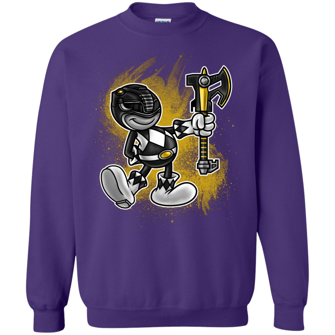Sweatshirts Purple / Small Black Ranger Artwork Crewneck Sweatshirt