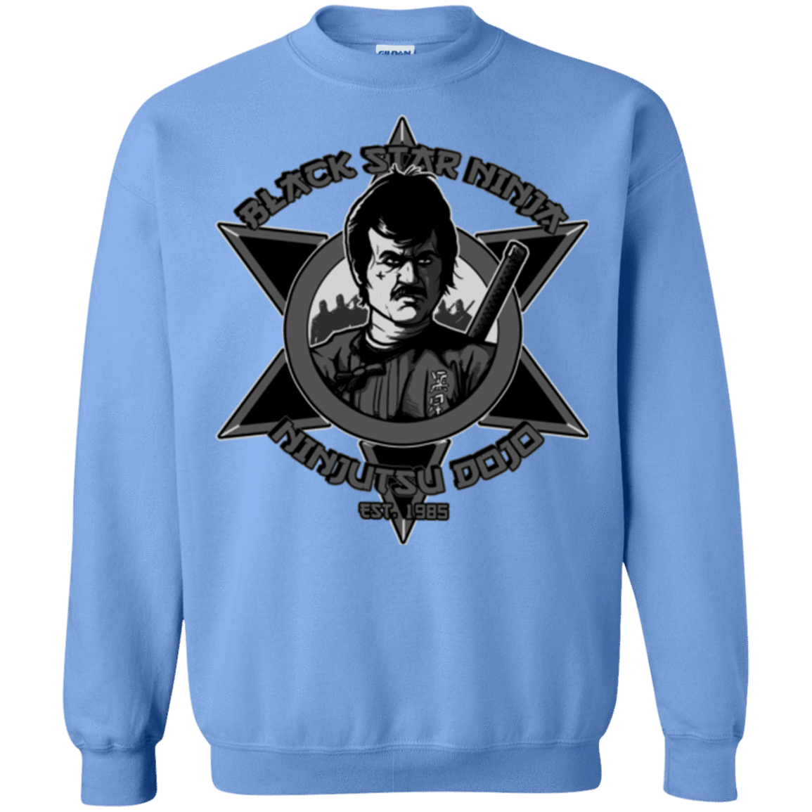 Sweatshirts Carolina Blue / S Black Star Dojo Crewneck Sweatshirt