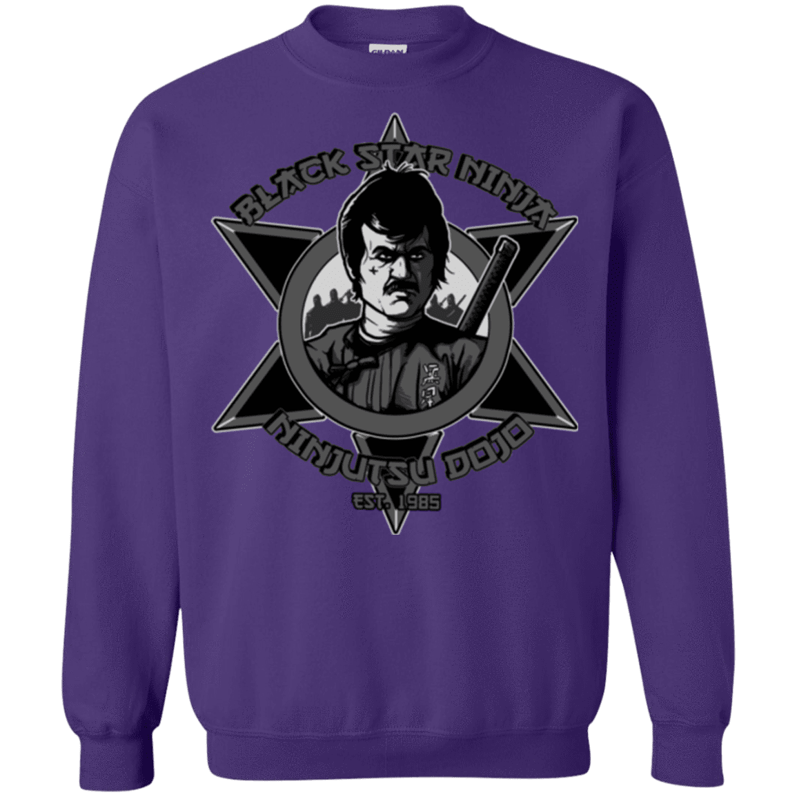 Sweatshirts Purple / S Black Star Dojo Crewneck Sweatshirt