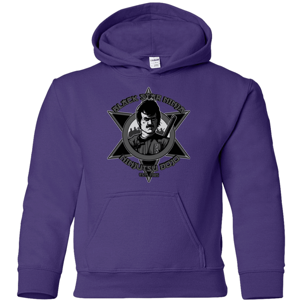 Sweatshirts Purple / YS Black Star Dojo Youth Hoodie