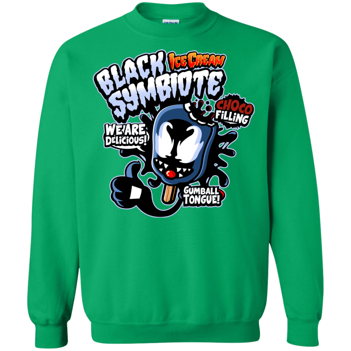 Sweatshirts Irish Green / S Black Symbiote Ice Cream Crewneck Sweatshirt