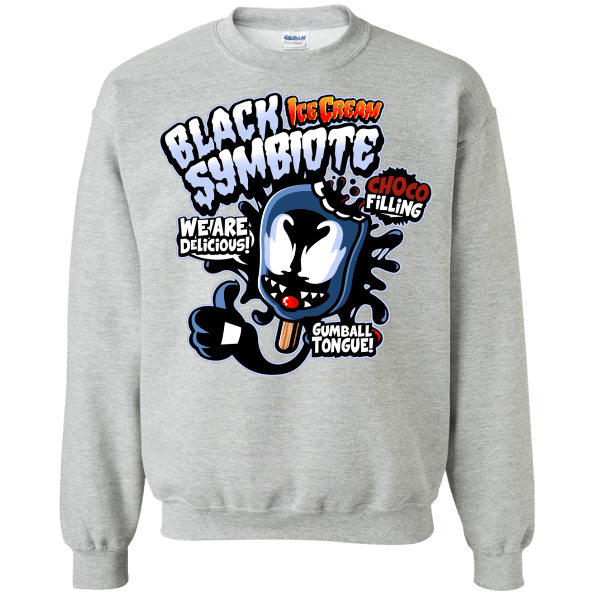 Sweatshirts Sport Grey / S Black Symbiote Ice Cream Crewneck Sweatshirt