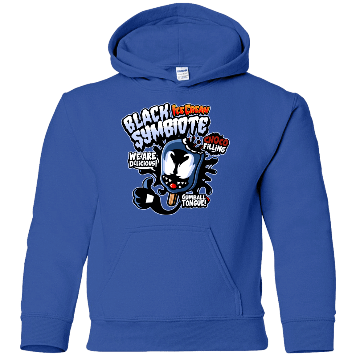 Sweatshirts Royal / YS Black Symbiote Ice Cream Youth Hoodie