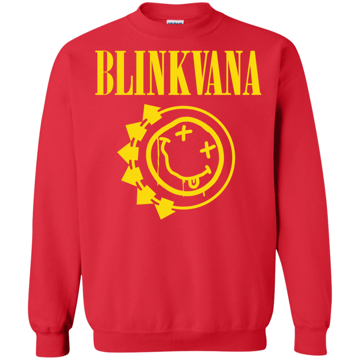 Sweatshirts Red / S Blinkvana Crewneck Sweatshirt