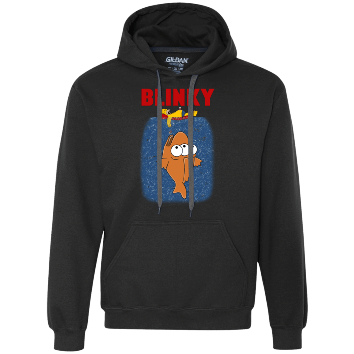 Sweatshirts Black / Small Blinky Jaws Premium Fleece Hoodie