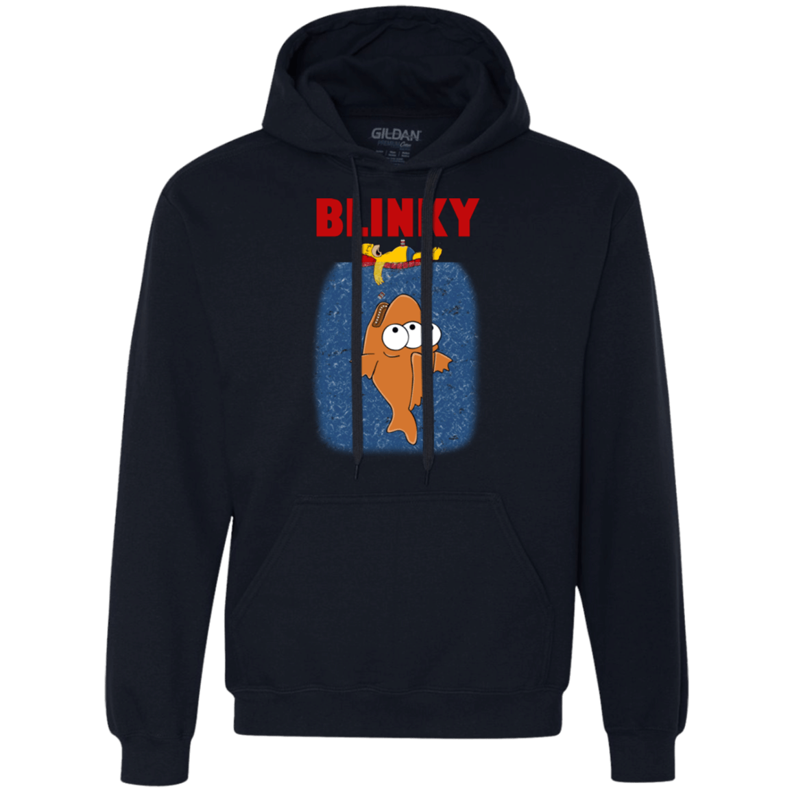 Sweatshirts Navy / Small Blinky Jaws Premium Fleece Hoodie