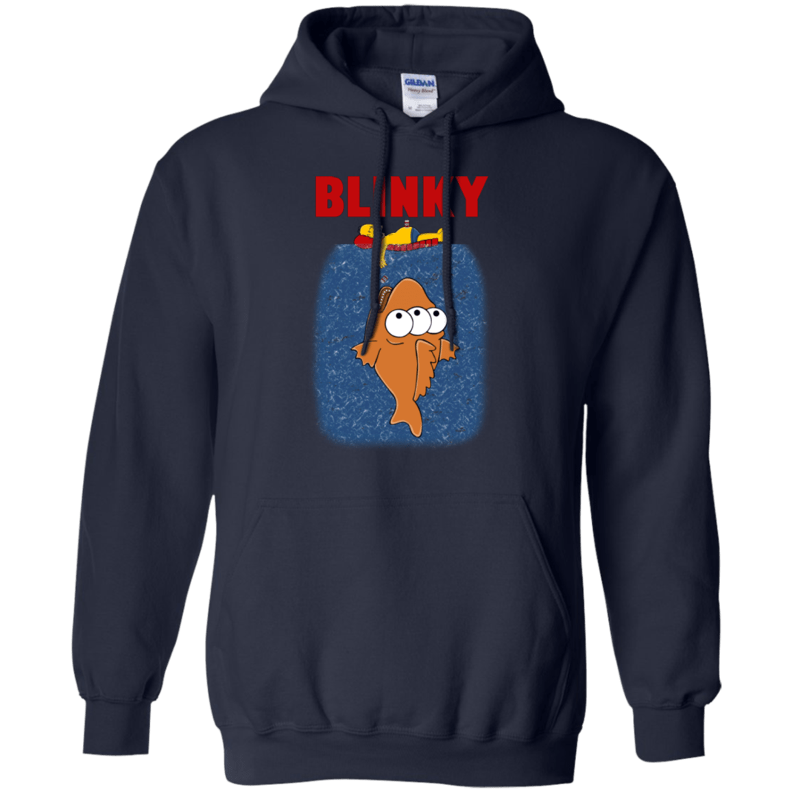 Sweatshirts Navy / Small Blinky Jaws Pullover Hoodie
