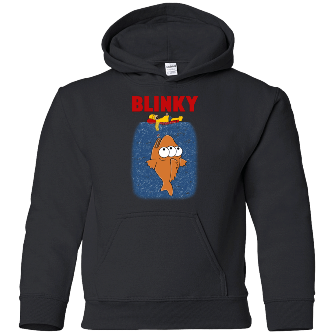 Sweatshirts Black / YS Blinky Jaws Youth Hoodie