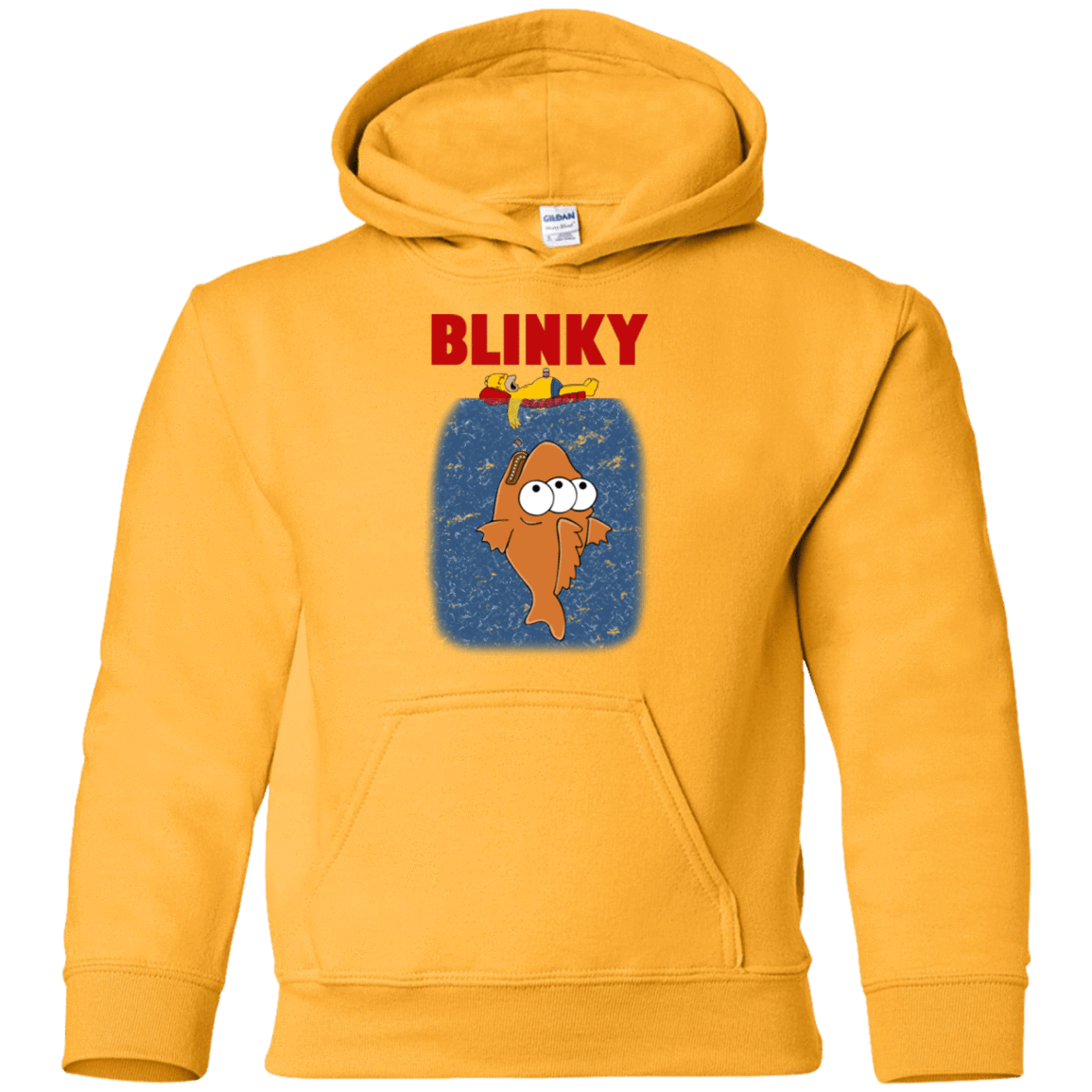 Sweatshirts Gold / YS Blinky Jaws Youth Hoodie