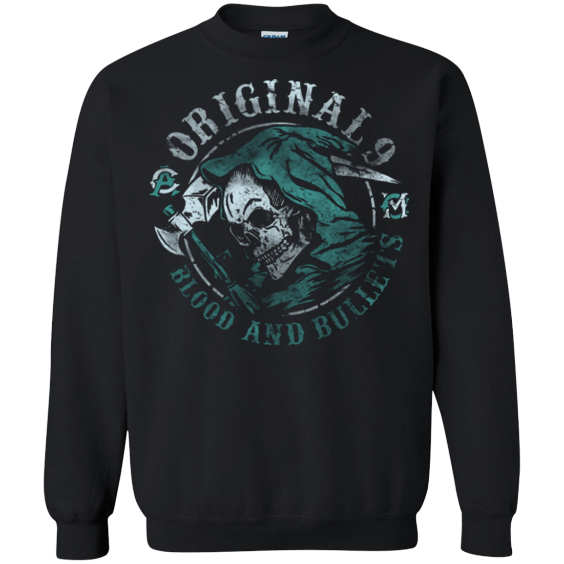 Sweatshirts Black / Small Blood and Bullets Crewneck Sweatshirt