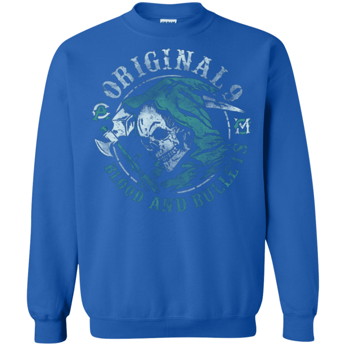 Sweatshirts Royal / Small Blood and Bullets Crewneck Sweatshirt