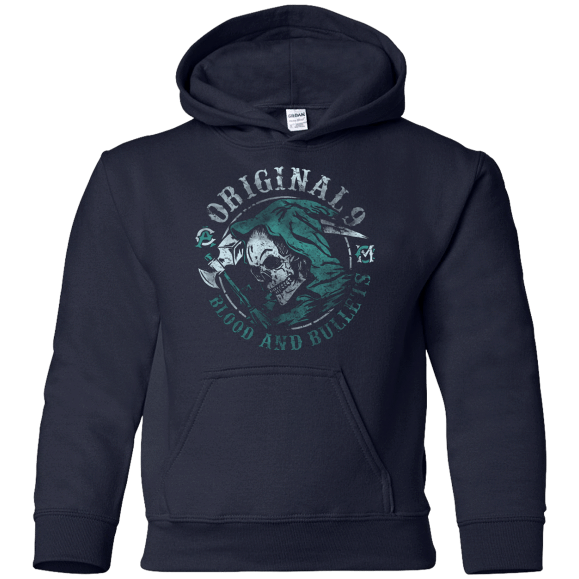 Sweatshirts Navy / YS Blood and Bullets Youth Hoodie