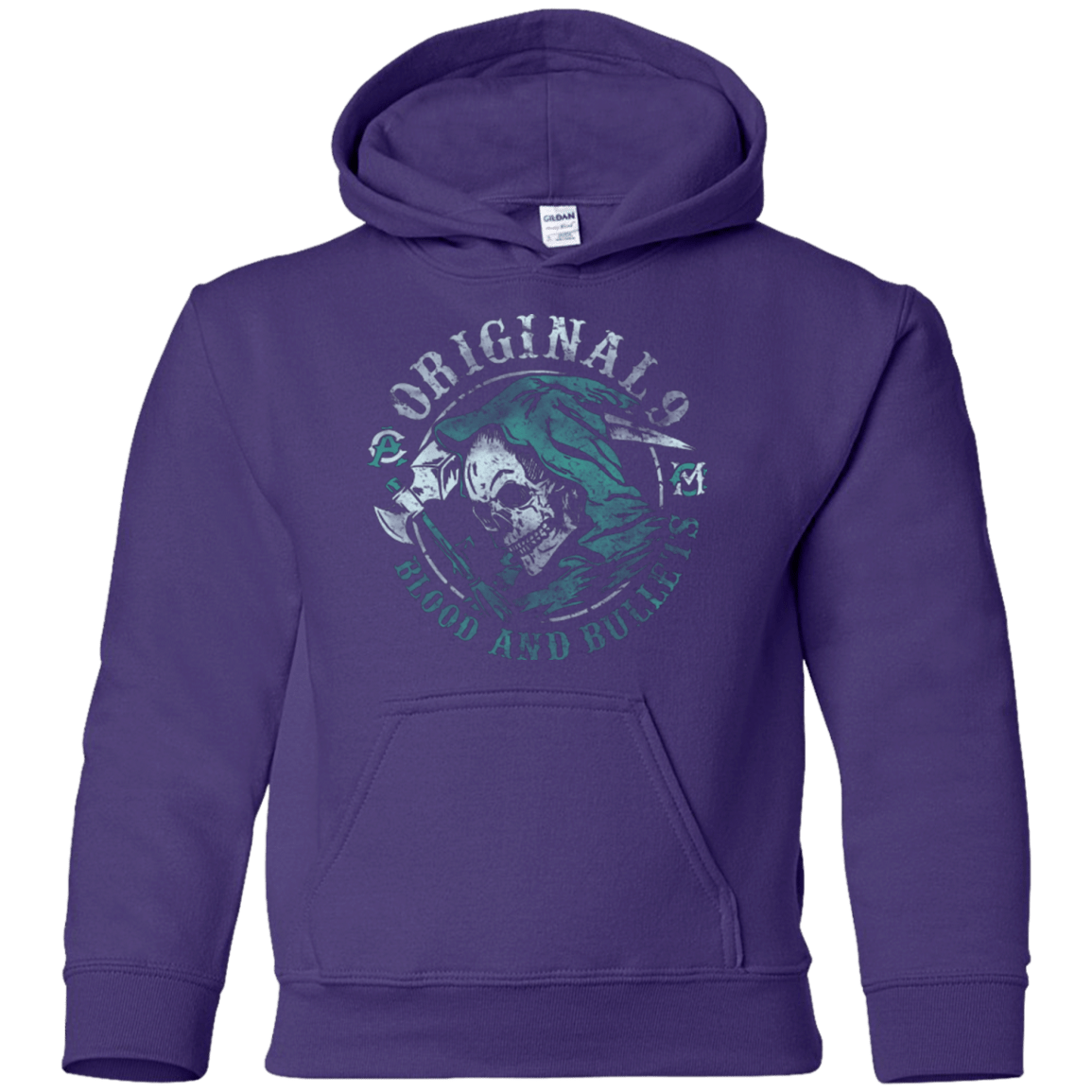 Sweatshirts Purple / YS Blood and Bullets Youth Hoodie