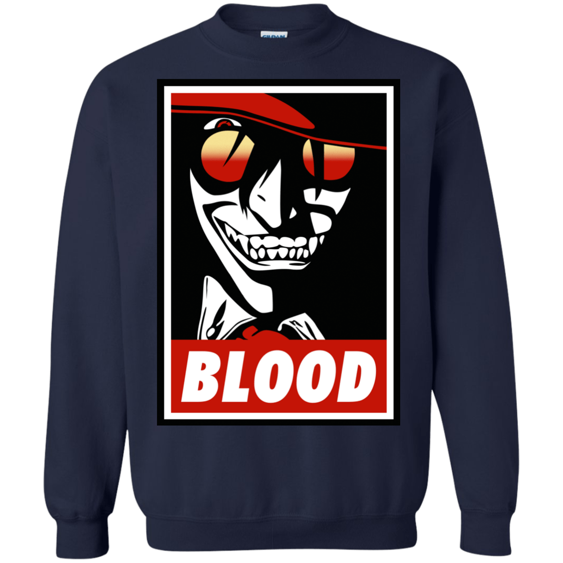 Sweatshirts Navy / Small Blood Crewneck Sweatshirt