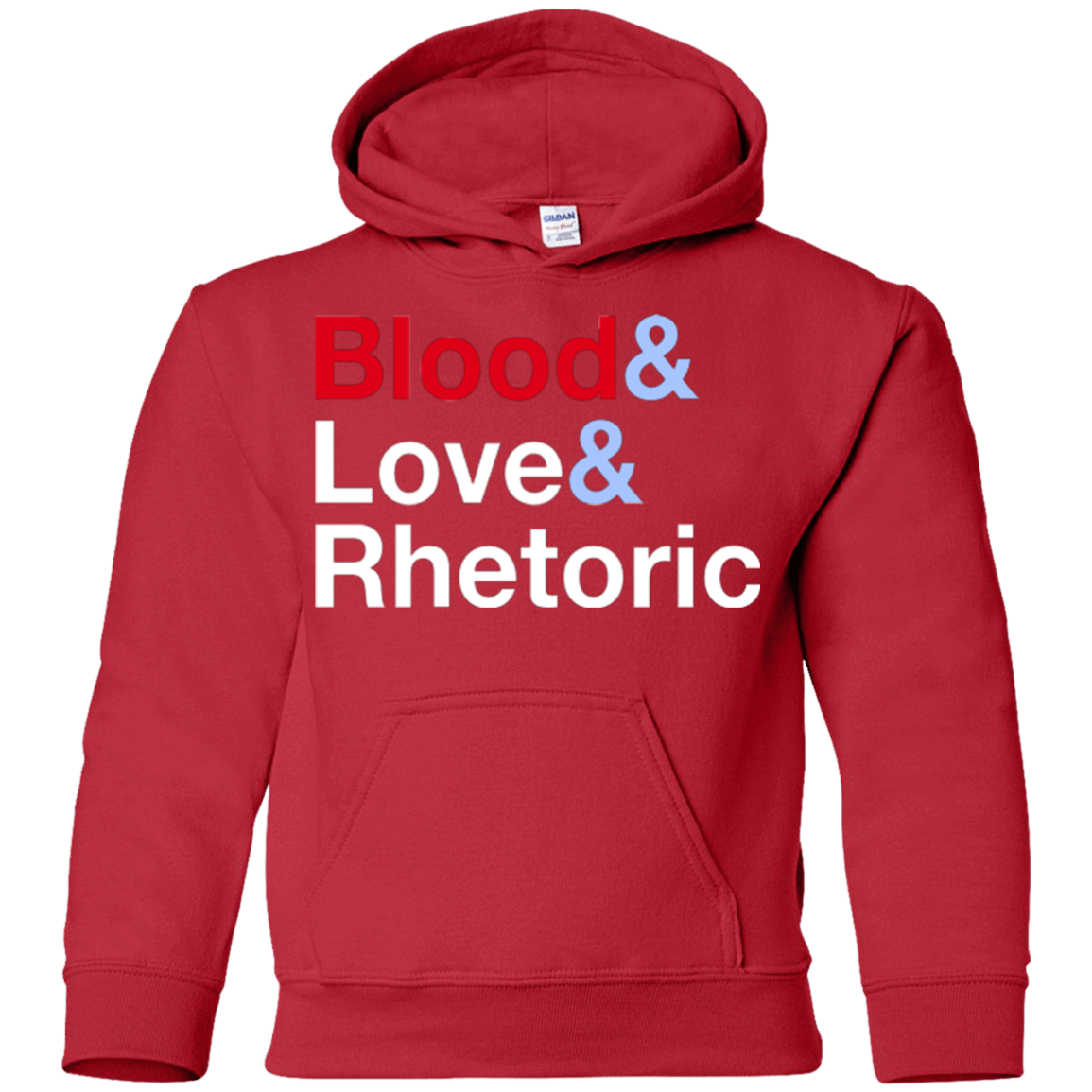 Sweatshirts Red / YS Blood Love Rhetoric Youth Hoodie