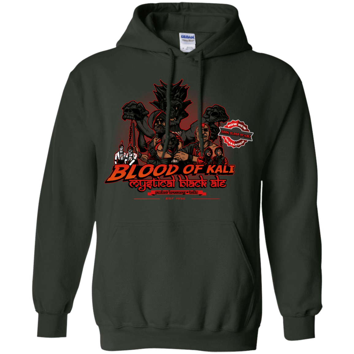 Sweatshirts Forest Green / S Blood Of Kali Pullover Hoodie