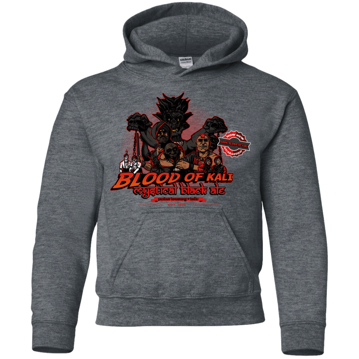 Sweatshirts Dark Heather / YS Blood Of Kali Youth Hoodie