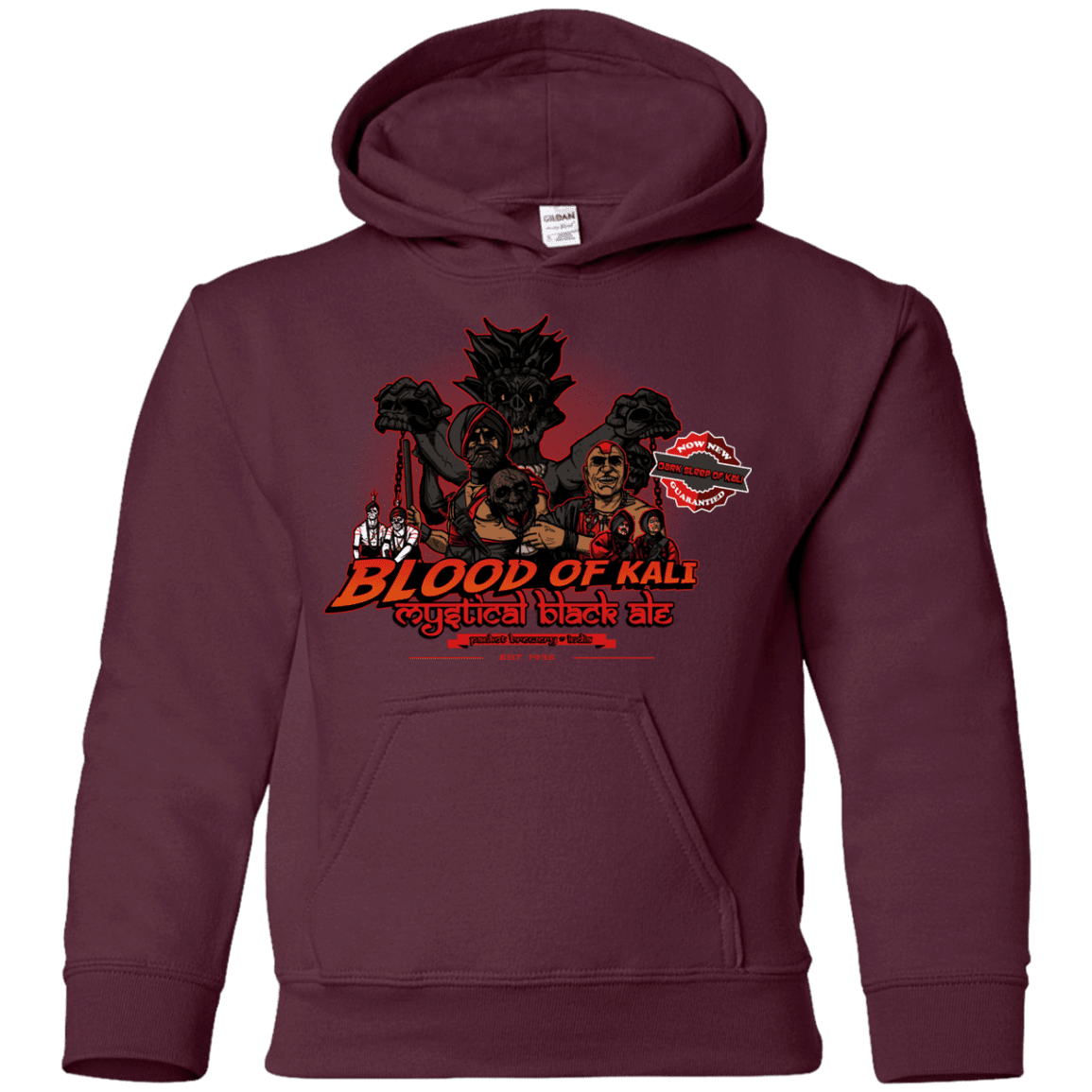 Sweatshirts Maroon / YS Blood Of Kali Youth Hoodie