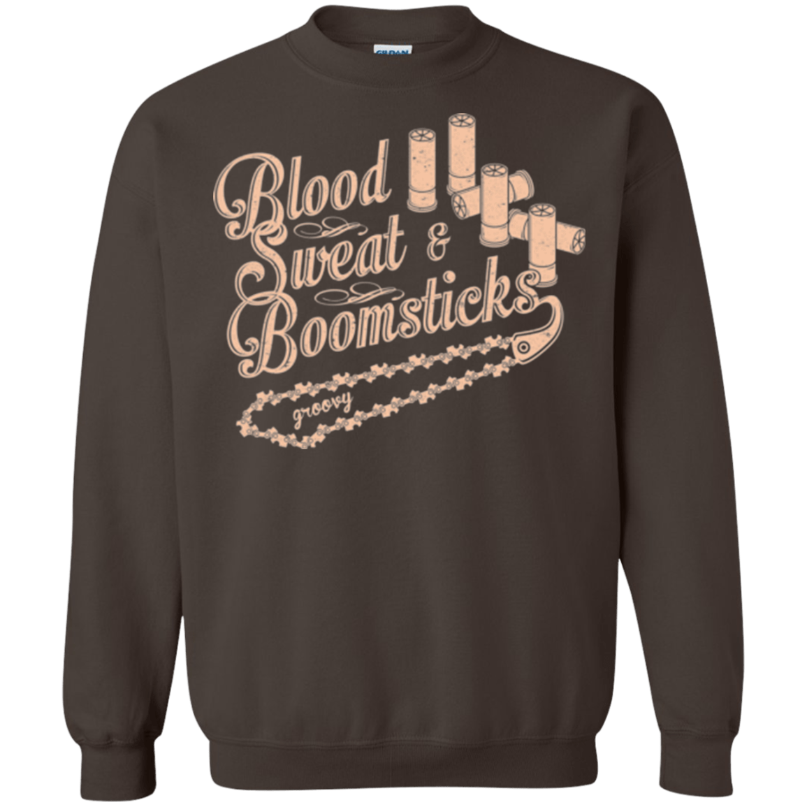 Sweatshirts Dark Chocolate / Small Blood Sweat & Boomsticks Crewneck Sweatshirt