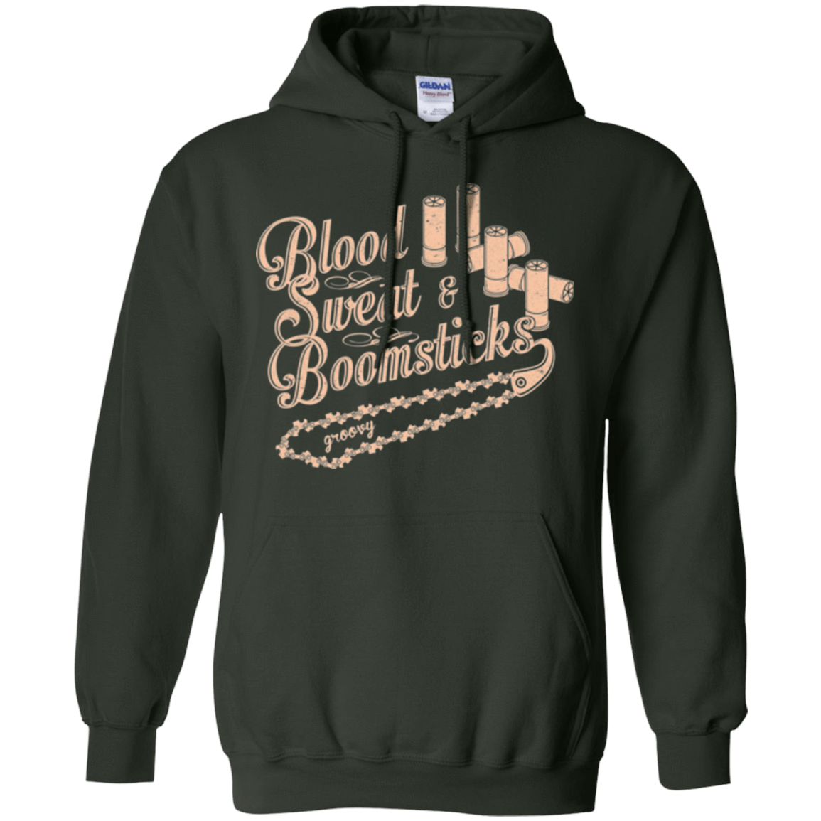 Sweatshirts Forest Green / Small Blood Sweat & Boomsticks Pullover Hoodie