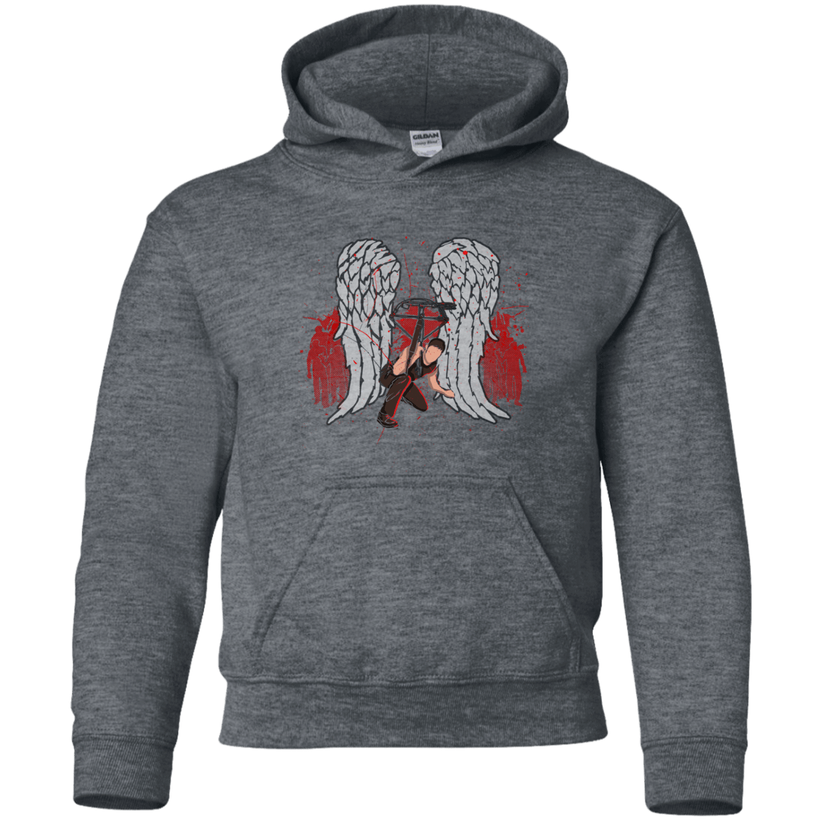 Sweatshirts Dark Heather / YS Bloody Wings Dixon Youth Hoodie