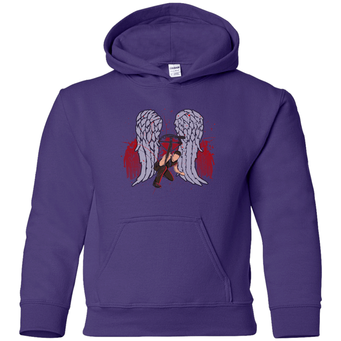 Sweatshirts Purple / YS Bloody Wings Dixon Youth Hoodie