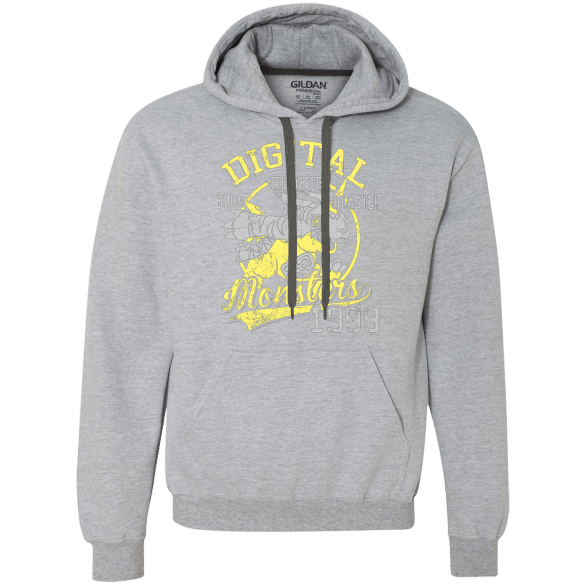 Sweatshirts Sport Grey / Small Blue Blaster Premium Fleece Hoodie