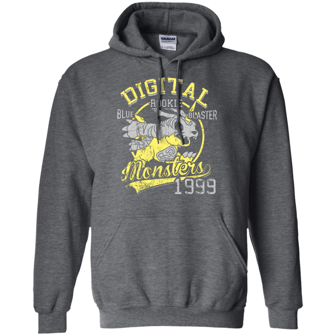 Sweatshirts Dark Heather / Small Blue Blaster Pullover Hoodie