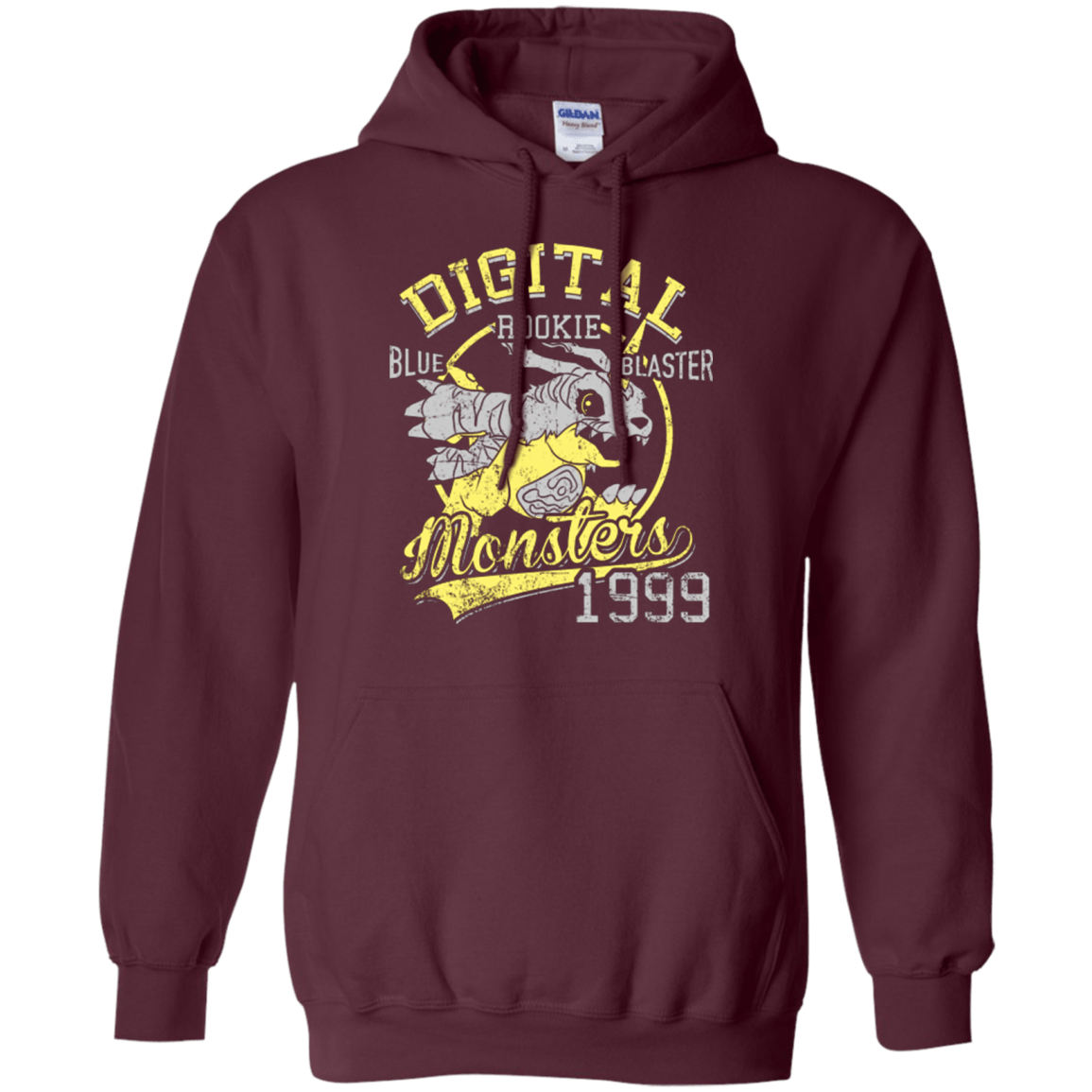 Sweatshirts Maroon / Small Blue Blaster Pullover Hoodie