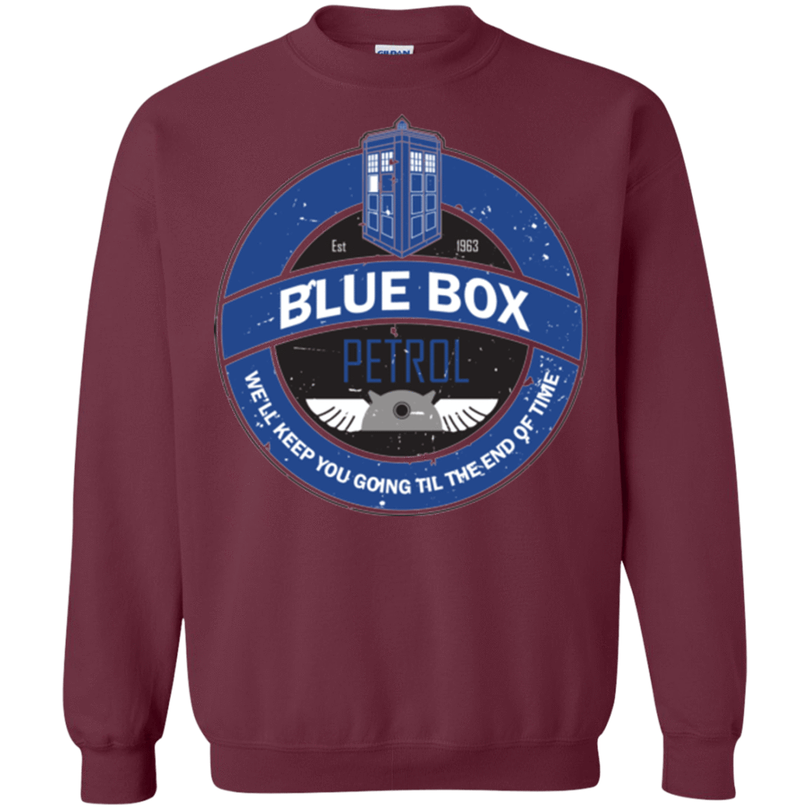 Sweatshirts Maroon / Small Blue Box V7(1) Crewneck Sweatshirt