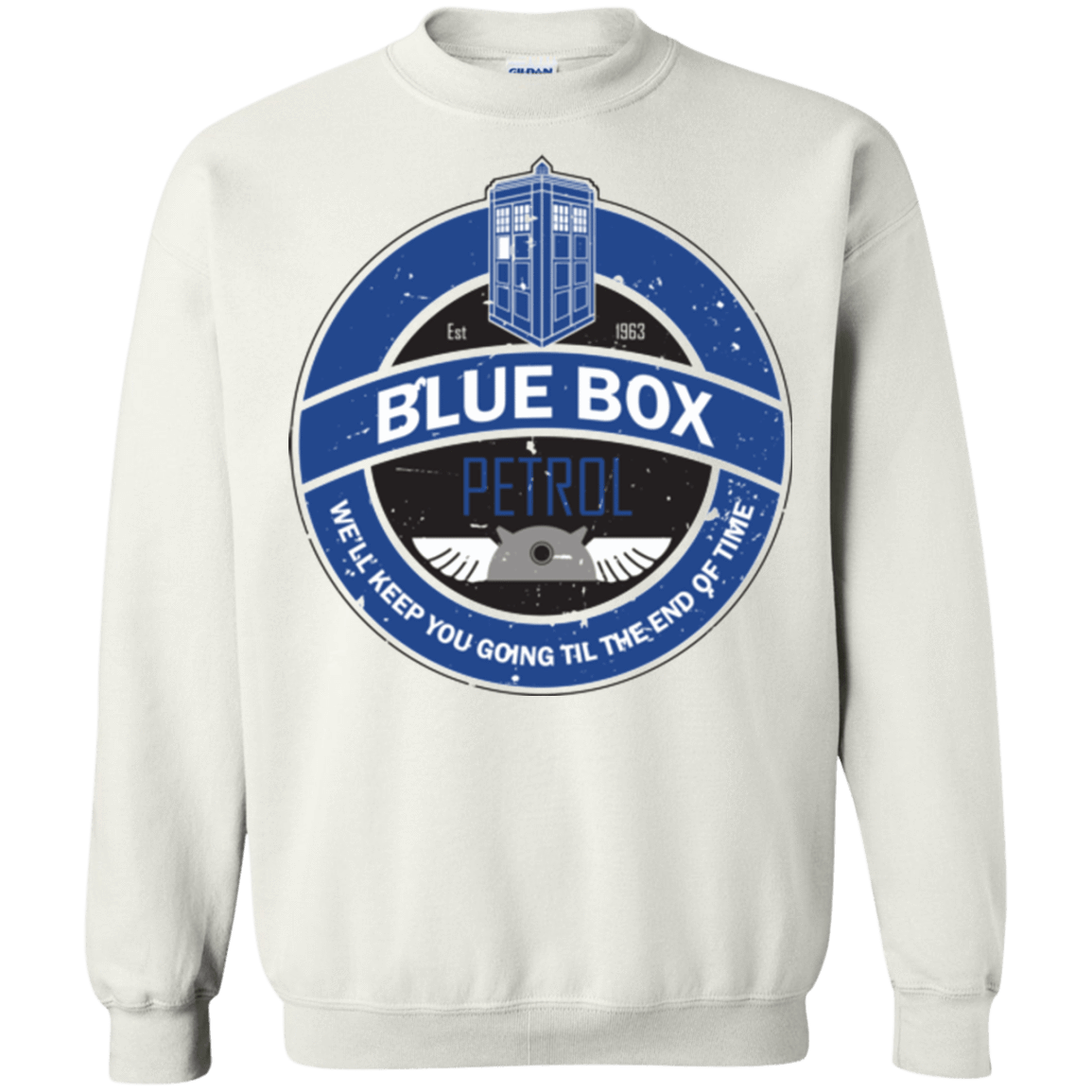 Sweatshirts White / Small Blue Box V7(1) Crewneck Sweatshirt