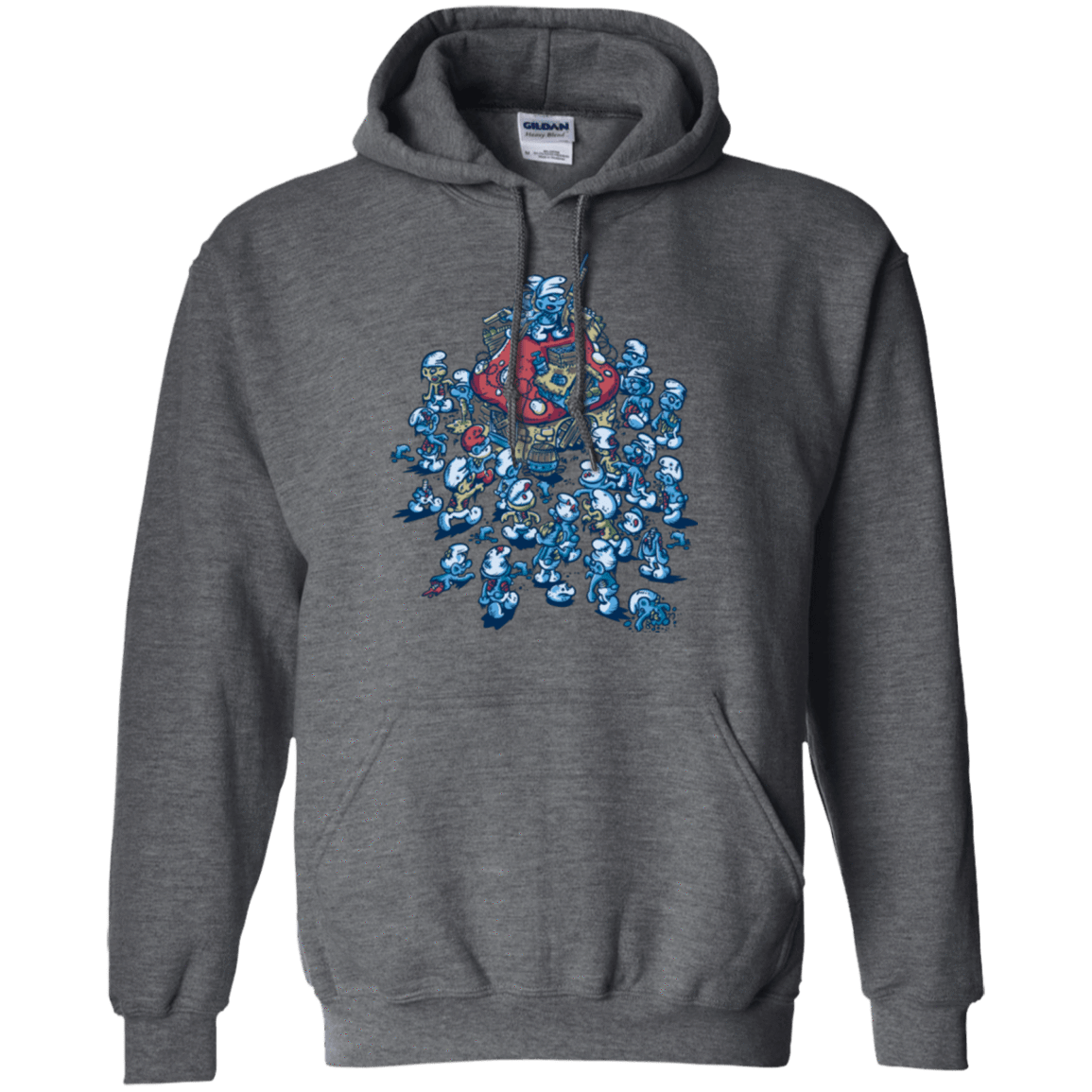 Sweatshirts Dark Heather / Small BLUE HORDE Pullover Hoodie