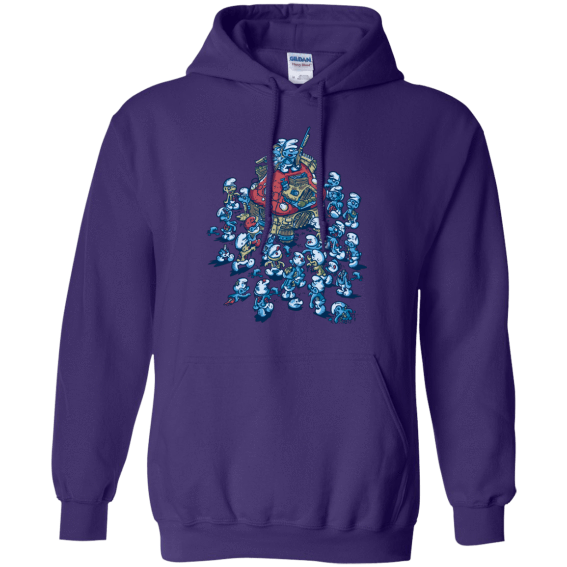 Sweatshirts Purple / Small BLUE HORDE Pullover Hoodie