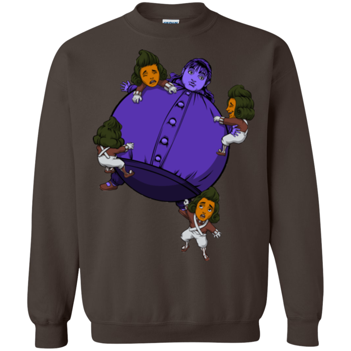 Sweatshirts Dark Chocolate / Small Blue In the Face Crewneck Sweatshirt