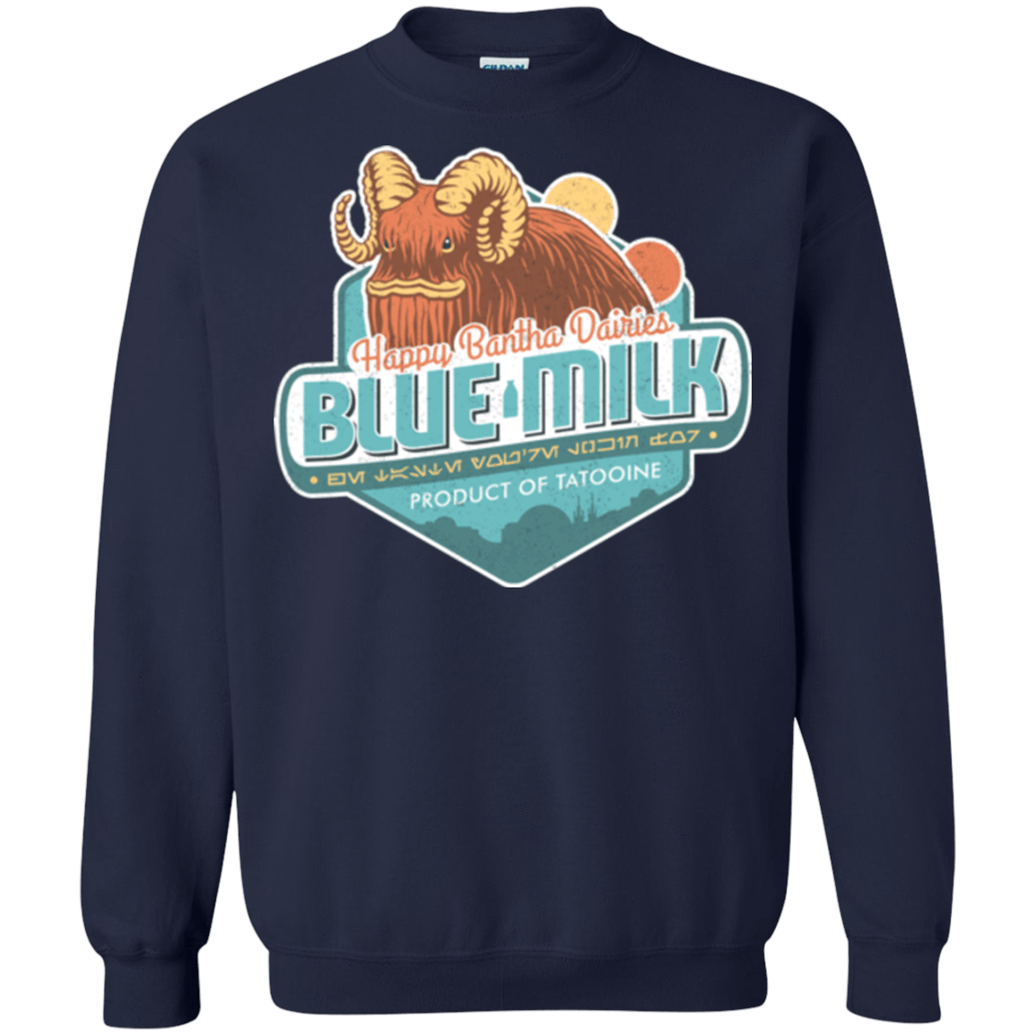 Sweatshirts Navy / S Blue Milk Crewneck Sweatshirt