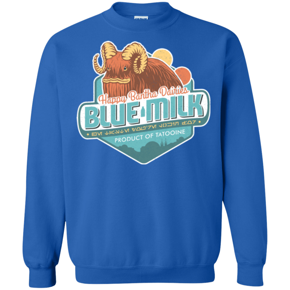 Sweatshirts Royal / S Blue Milk Crewneck Sweatshirt
