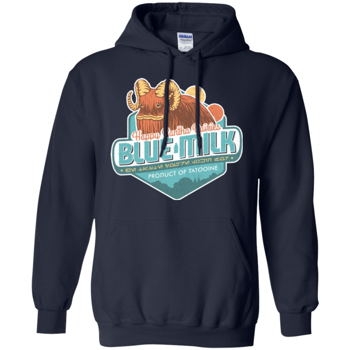 Sweatshirts Navy / S Blue Milk Pullover Hoodie