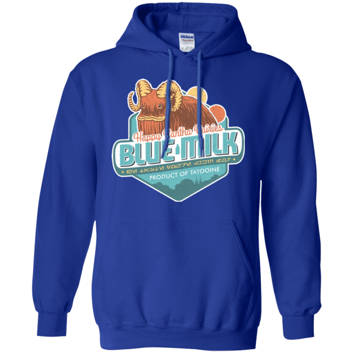 Sweatshirts Royal / S Blue Milk Pullover Hoodie